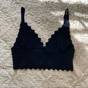 Zara Bralette Scalloped Edges Size S